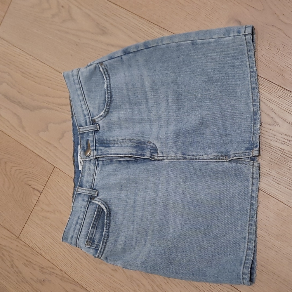 Billabong Distressed Jean Skirt Sz 29